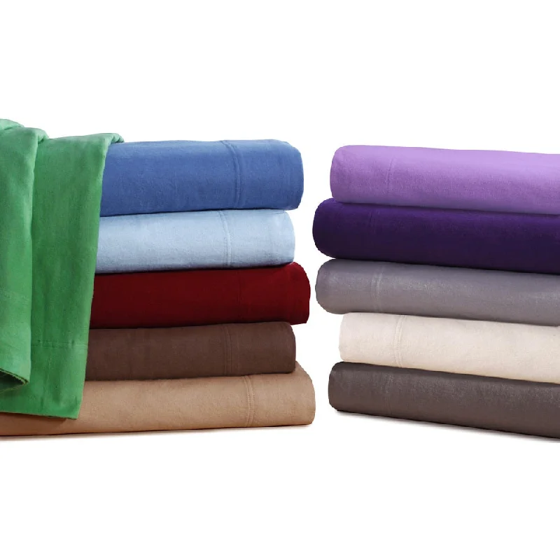 Quilted Cotton Sheets for a Warm and Inviting BedUltra-soft 5-ounce Solid Flannel Deep Pocket Bed Sheet Set
