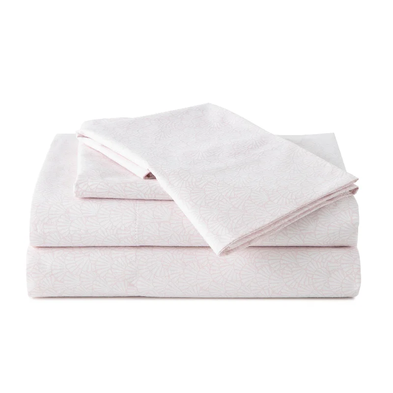 King - Size Sheet Sets with a Decorative Pillow SetSouthern Tide Calico Scallop Pink Sheet Set