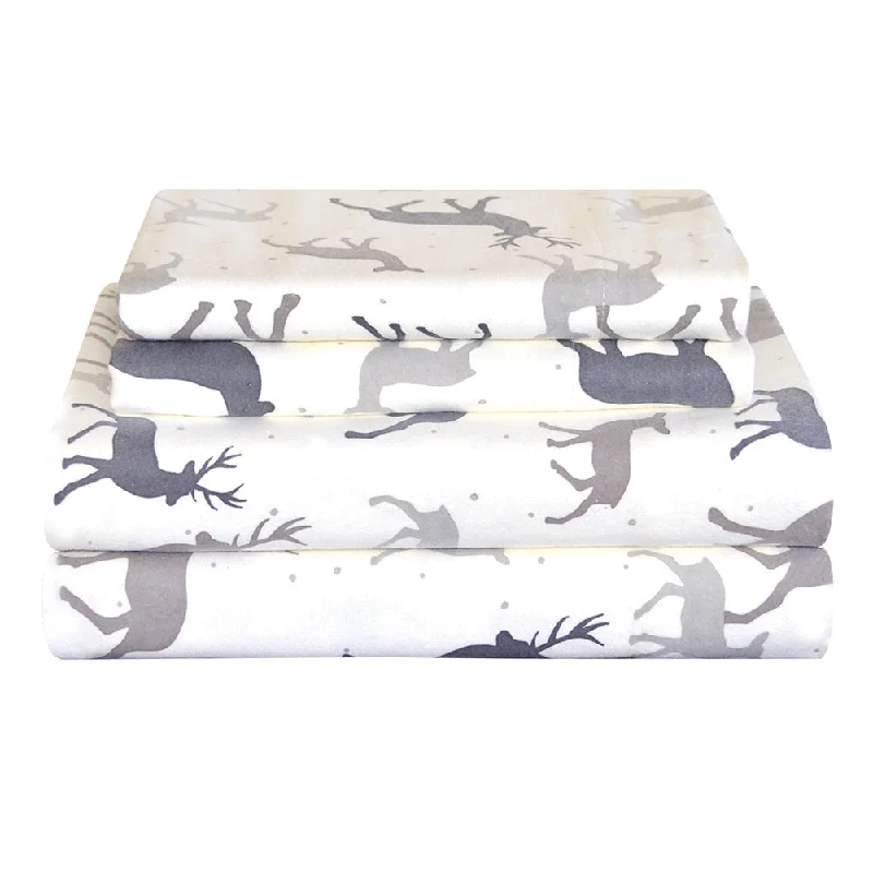 Quilted Cotton Sheets for a Warm and Inviting BedPointehaven Heavy Weight Deep Pocket Flannel Bed Sheet Set - Autumn Deer Quilted Cotton Sheets for a Warm and Inviting BedPointehaven Heavy Weight Deep Pocket Flannel Bed Sheet Set - Autumn Deer