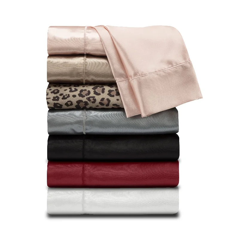Polyester - Cotton Blend Sheets for Durability and ComfortMartex Elegance Satin Silk Soft & Breathable For Hair & Skin Sheet Set