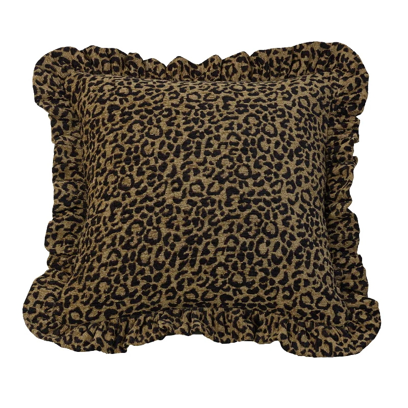 Round Pillows for Boho-Style InteriorsHiEnd Accents Leopard Print Pillow
