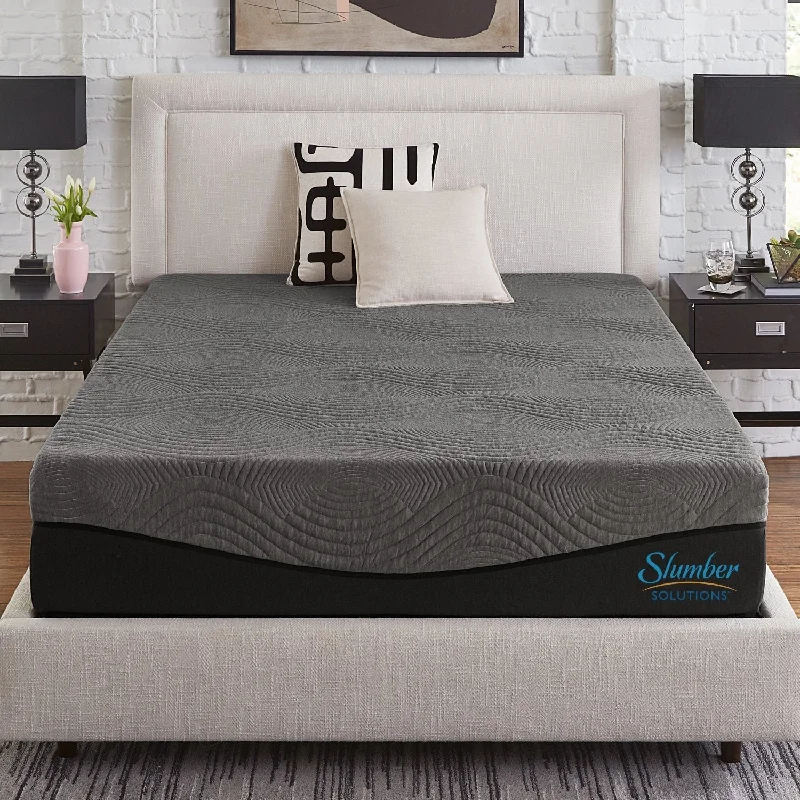 Polyester - foam mattresses for budget - friendly optionsSlumber Solutions Active 14-inch Charcoal Memory Foam Mattress Polyester - foam mattresses for budget - friendly optionsSlumber Solutions Active 14-inch Charcoal Memory Foam Mattress