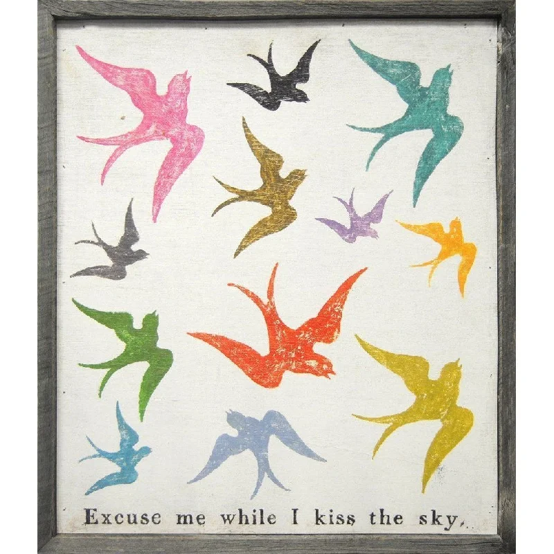 Queen - size mattresses for couples and standard bedroomsART PRINT - Excuse Me While I Kiss the Sky