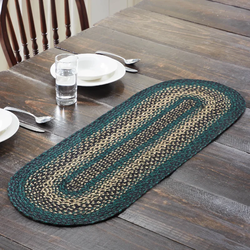 Bed skirts with a eco - friendly materialPine Grove Jute Oval Runner 13x36