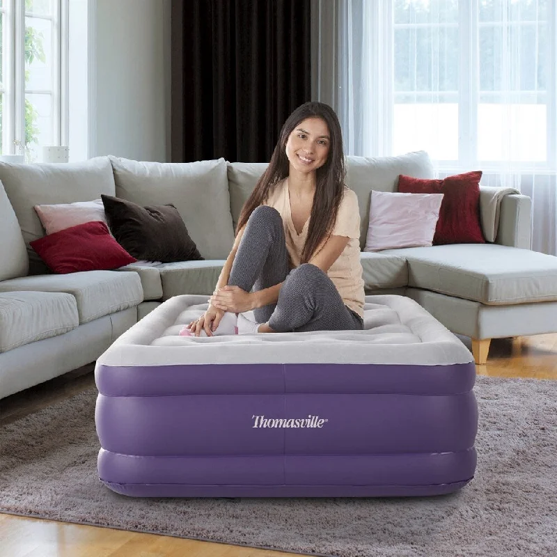 Organic cotton mattresses for a chemical - free sleep surfaceThomasville Sensation 15-inch Twin Raised Adjustable Comfort Air Bed Mattress Organic cotton mattresses for a chemical - free sleep surfaceThomasville Sensation 15-inch Twin Raised Adjustable Comfort Air Bed Mattress