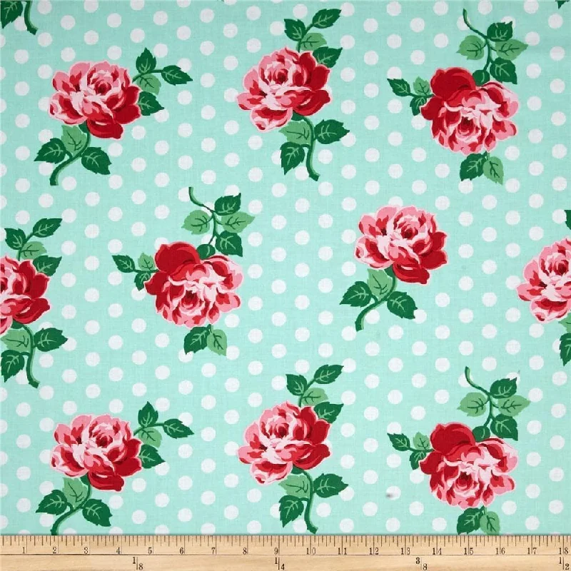 Natural latex and organic cotton blend mattressesLucy Aqua Fabric by the Yard | 100% Cotton Natural latex and organic cotton blend mattressesLucy Aqua Fabric by the Yard | 100% Cotton