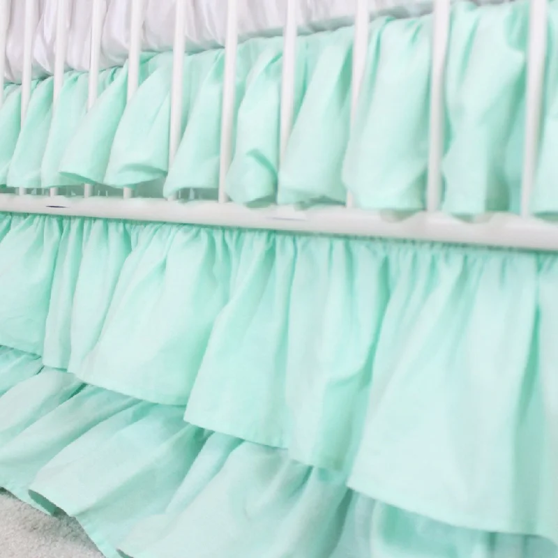 Latex mattresses with natural bounce and breathabilityWaterfall Ruffle 3 Tier Crib Skirt | Solid Mint Latex mattresses with natural bounce and breathabilityWaterfall Ruffle 3 Tier Crib Skirt | Solid Mint