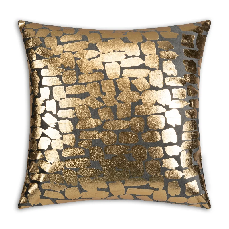 Bolster Pillows for Sofa DecorationInspire Me! Home Decor Becca Charcoal Gold Pillow
