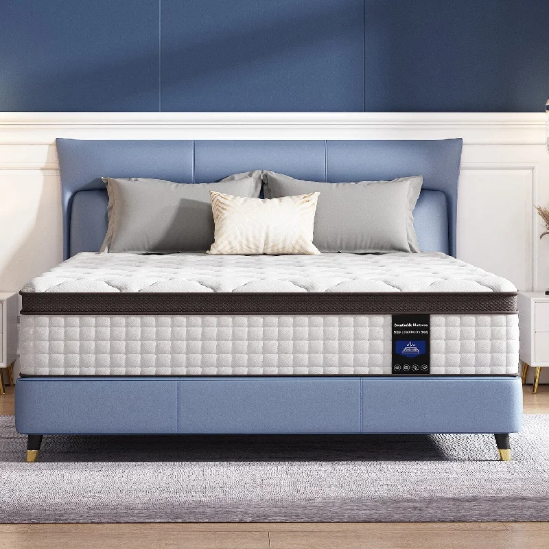 King - size mattresses for spacious master bedrooms10 Inch Memory Foam and Innerspring Hybrid Mattress in a Box King - size mattresses for spacious master bedrooms10 Inch Memory Foam and Innerspring Hybrid Mattress in a Box