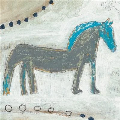 Queen - size mattresses for couples and standard bedroomsART PRINT - HORSE WITH BLUE MANE Queen - size mattresses for couples and standard bedroomsART PRINT - HORSE WITH BLUE MANE