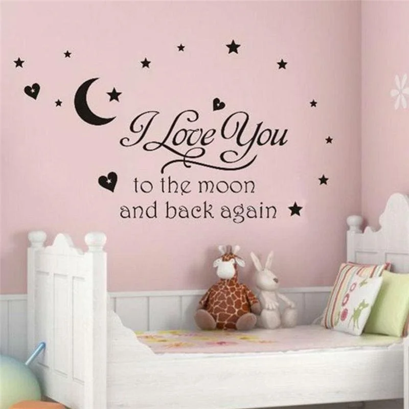 King - size mattresses for spacious master bedroomsI love you to the moon and back again | Wall Decal King - size mattresses for spacious master bedroomsI love you to the moon and back again | Wall Decal