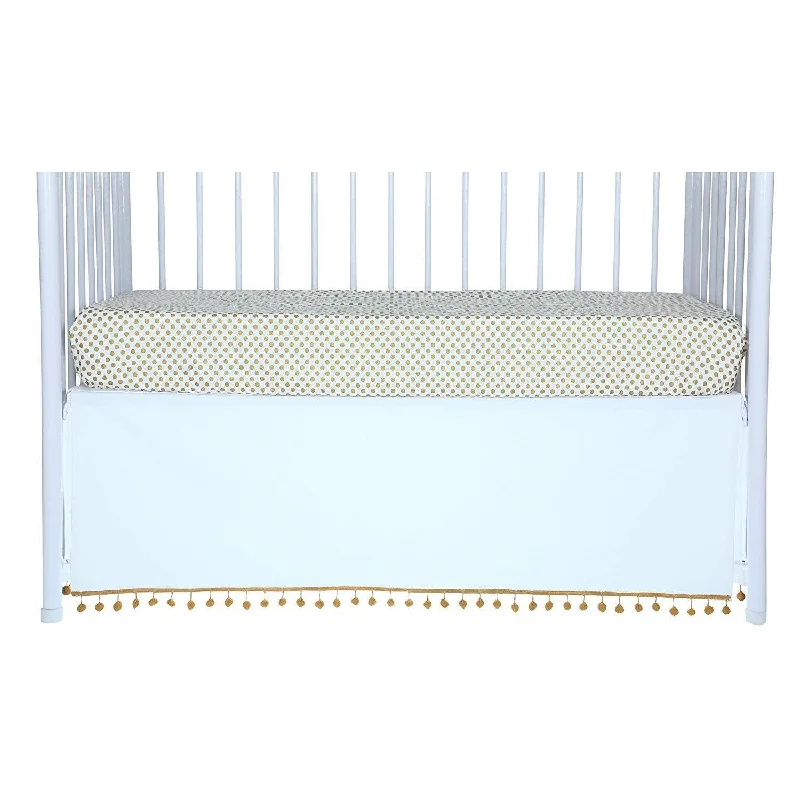 Bamboo - charcoal infused mattresses for odor absorptionFlat White Denim Pom Pom Crib Skirt (Mustard) Bamboo - charcoal infused mattresses for odor absorptionFlat White Denim Pom Pom Crib Skirt (Mustard)
