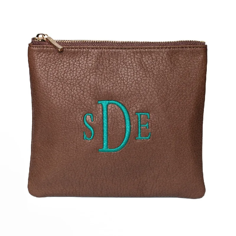 Natural latex and organic cotton blend mattressesCognac Personalized Makeup Bag
