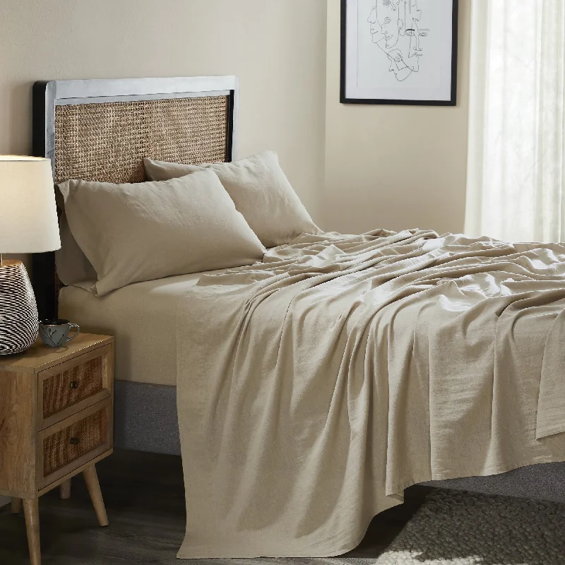 Wrinkle - Free Polyester Sheets for a Low - Maintenance BedSuperior Cotton Linen Garment Washed Deep Pocket Bed Sheet Set Wrinkle - Free Polyester Sheets for a Low - Maintenance BedSuperior Cotton Linen Garment Washed Deep Pocket Bed Sheet Set