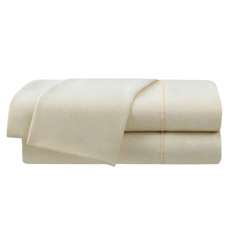 Organic Flannel Sheets for a Natural and Warm SleepMartex Arcadia Heather Herringbone Sheet Set