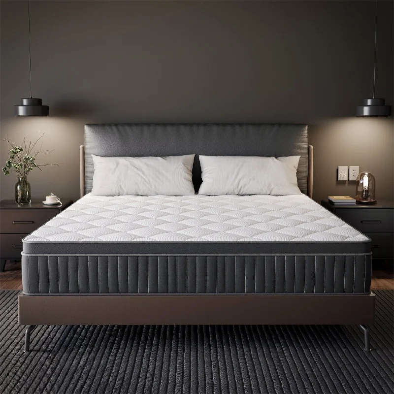 Gel - infused memory foam mattresses for cooler sleepIFLUOUS 12in. Cooling Innerspring Hybrid Medium Firm mattress Motion Isolation with CertiPUR-US, SGS and OEKO-TEX Certified Gel - infused memory foam mattresses for cooler sleepIFLUOUS 12in. Cooling Innerspring Hybrid Medium Firm mattress Motion Isolation with CertiPUR-US, SGS and OEKO-TEX Certified