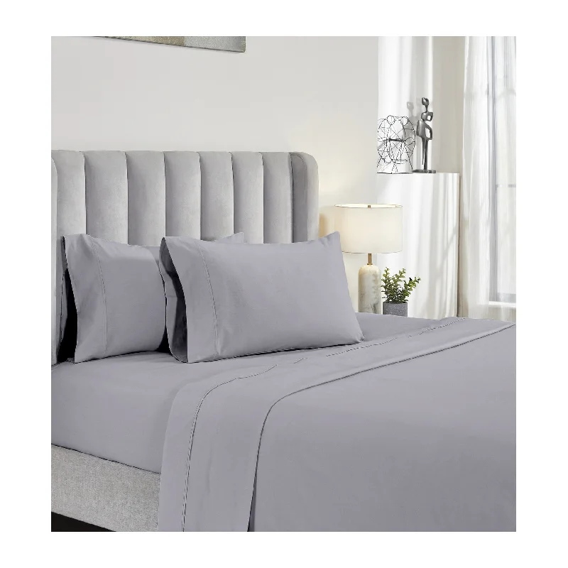 Queen - Size Sheet Sets with a European Pillowcase SetModern Threads 200 Thread Count 100% Organic cotton 4-Piece sheet Set