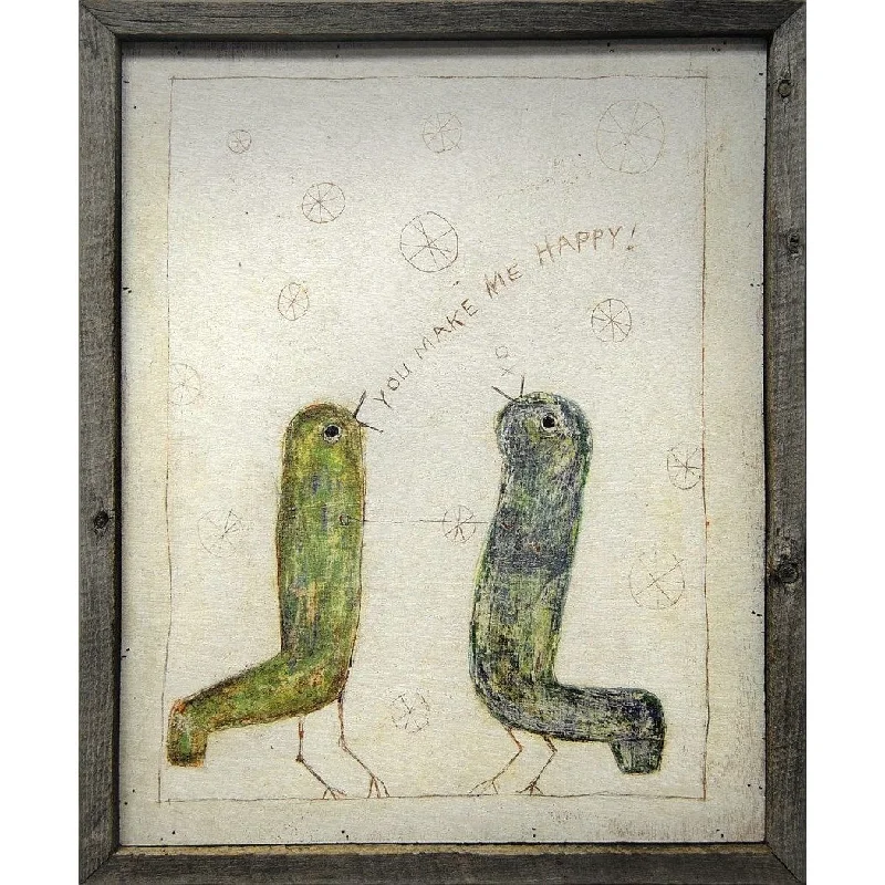 Latex mattresses with natural bounce and breathabilityART PRINT - Happy Birds