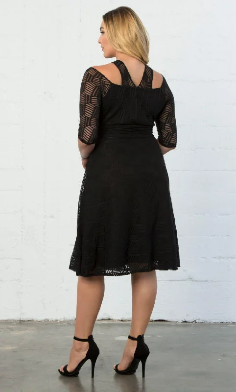 Kiyonna Short Lace Dress Formal Dress Plus Size