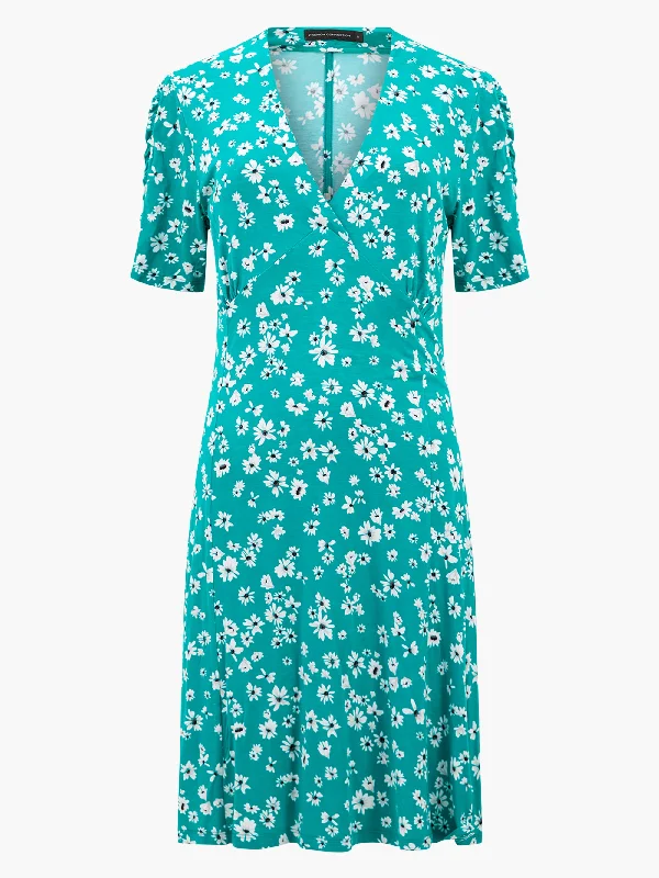 Floral V-Neck Flippy Dress